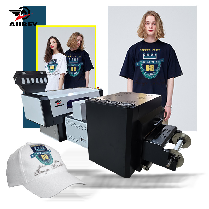 Multicolor 2 Heads XP600 A3 DTF Film Printer Dengan Mesin Lap