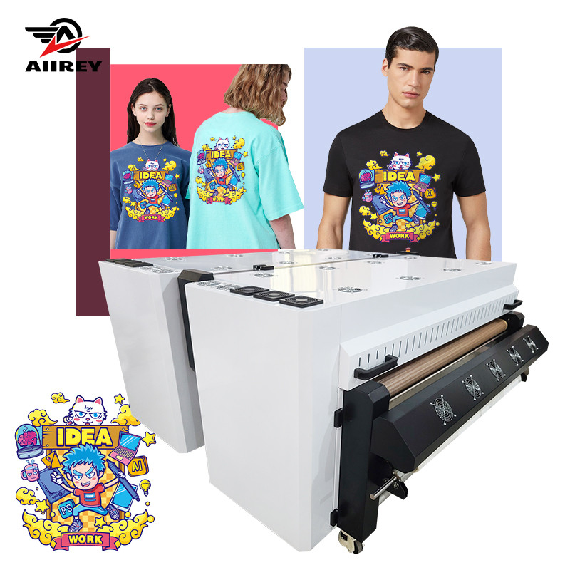 1.3m DTF Direct to Film Printing Machine dual kepala cetak Epson I3200 untuk Transfer dtf