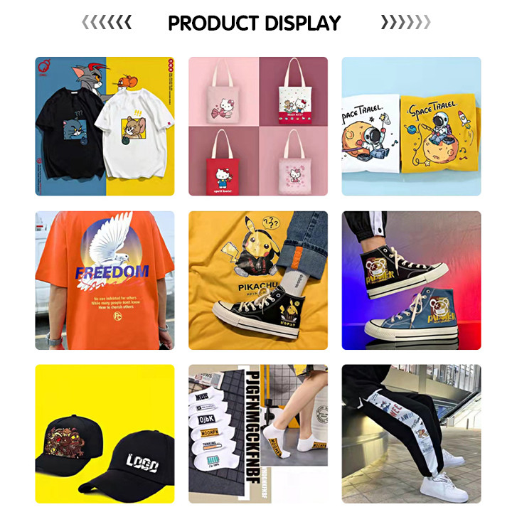 A2 T - Shirt Mesin Printer DTF Kepala Ganda Sembilan Warna CMYK W LC LM NM NY