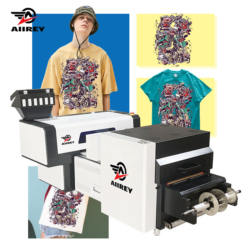 Mesin Printer Kaos A2 CMYK DTF Double EPSON I3200 Heads Dtf Mini Shaker