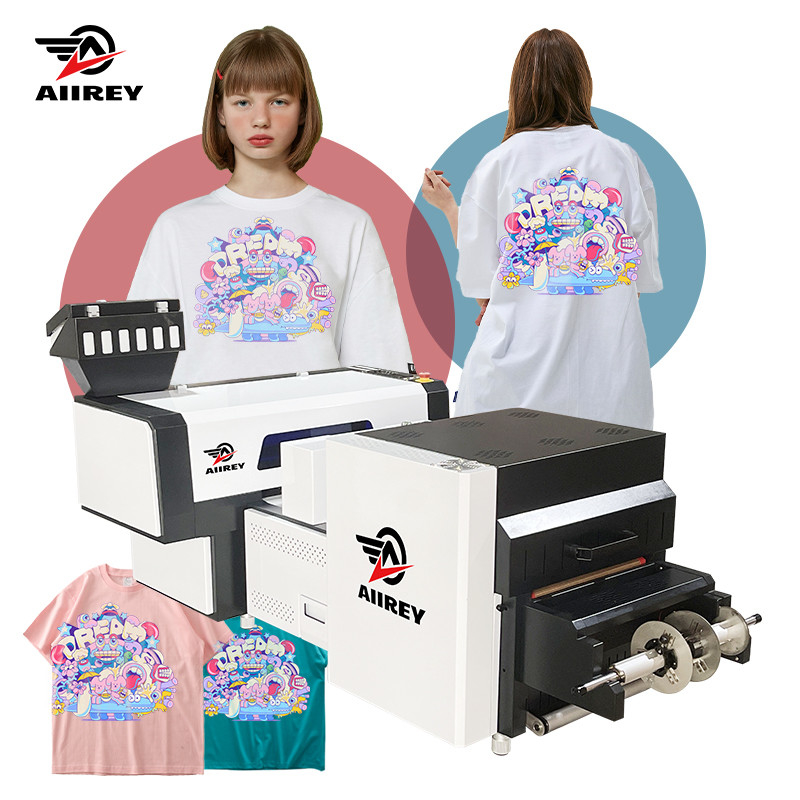 Produsen Peralatan Cetak DTF 40CM Dtf Printing L1119 Film Heat Transfer Dtf Printer Dengan Mesin Bubuk Tumpahan