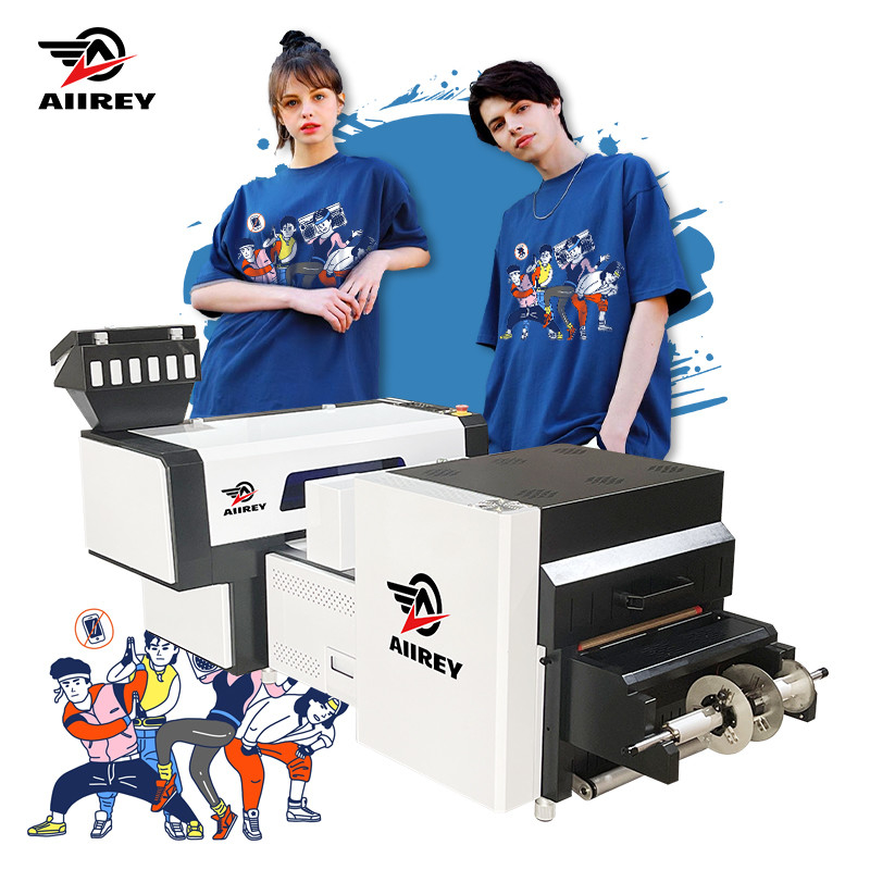 Kepala Ganda Kecepatan Tinggi 40cm Mesin Cetak DTF T Shirt Heat Transfer Dtf Printer