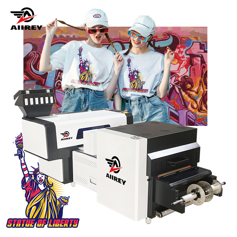 A2 T - Shirt Mesin Printer DTF Kepala Ganda Sembilan Warna CMYK W LC LM NM NY