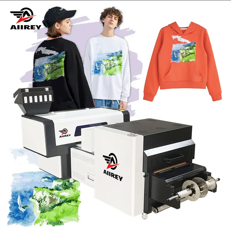 Kontrol Manual Printer DTF 60cm Dan Pengocok Bubuk Tiga Tahap Pemanasan
