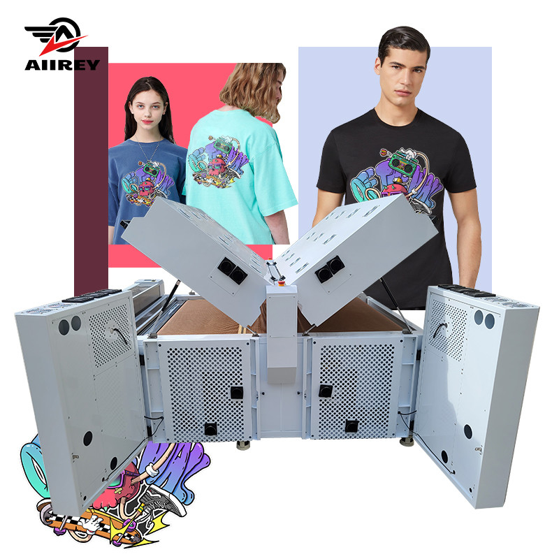 Efisien DTF Powder Shaker 400KG Motor Getaran Double Oven Pemanasan Cepat Sensing Otomatis
