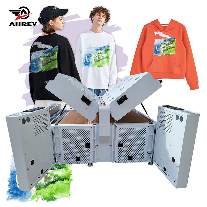 Industrial DTF Powder Shaker 6KW Power Drum Suction Mesh Belt Mencegah Deformasi Film 400KG Berat Manual / Kontrol Otomatis