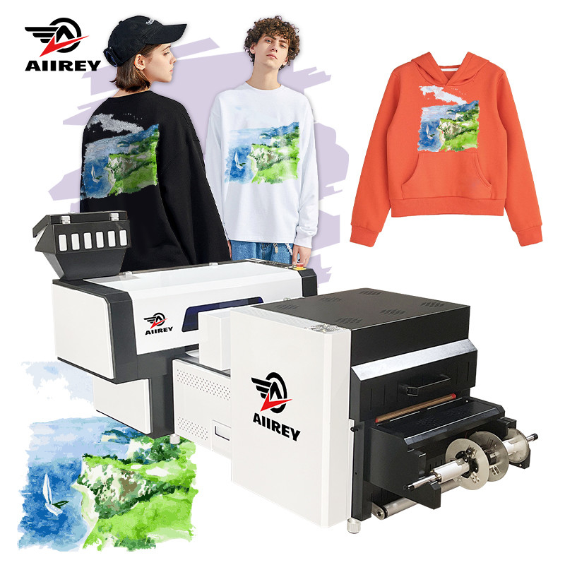 Front Pemanasan Digital Typeface Printer Dengan Semua-dalam-Satu Asap Purifier