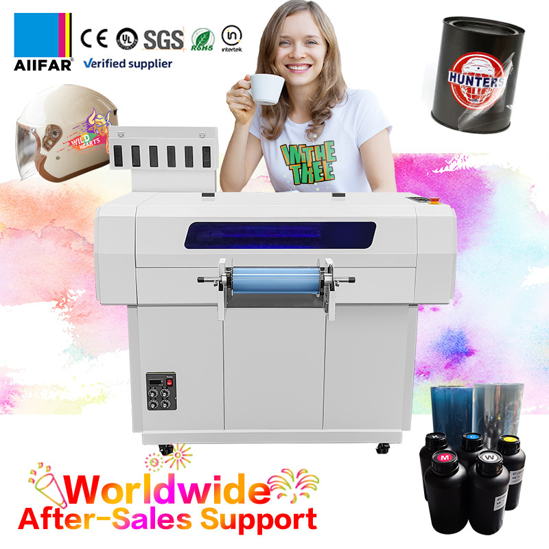Efisien A3 UV Flatbed Printer Untuk Inkjet Printing Plate Type UV DTF Printer