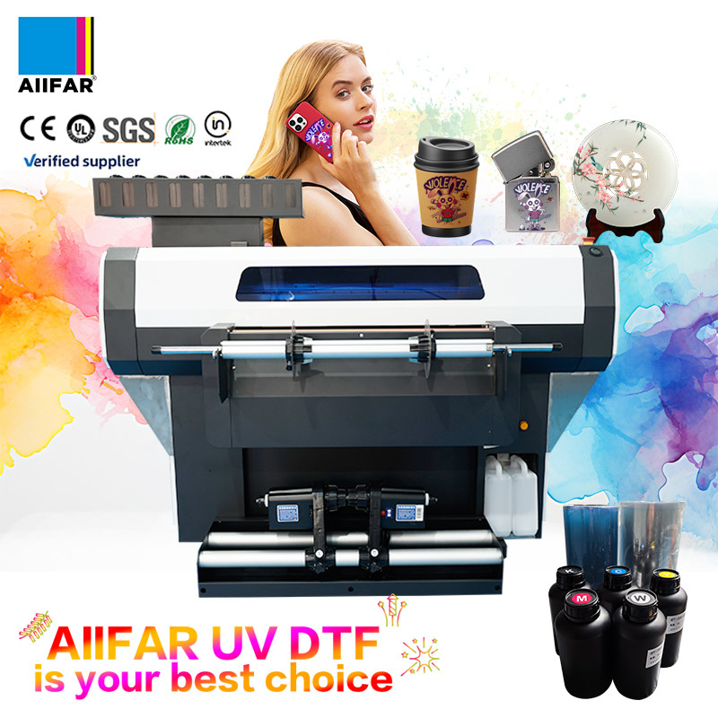 Produktivitas Roll To Roll UV DTF Printer Inkjet UV Crystal Sticker Printer