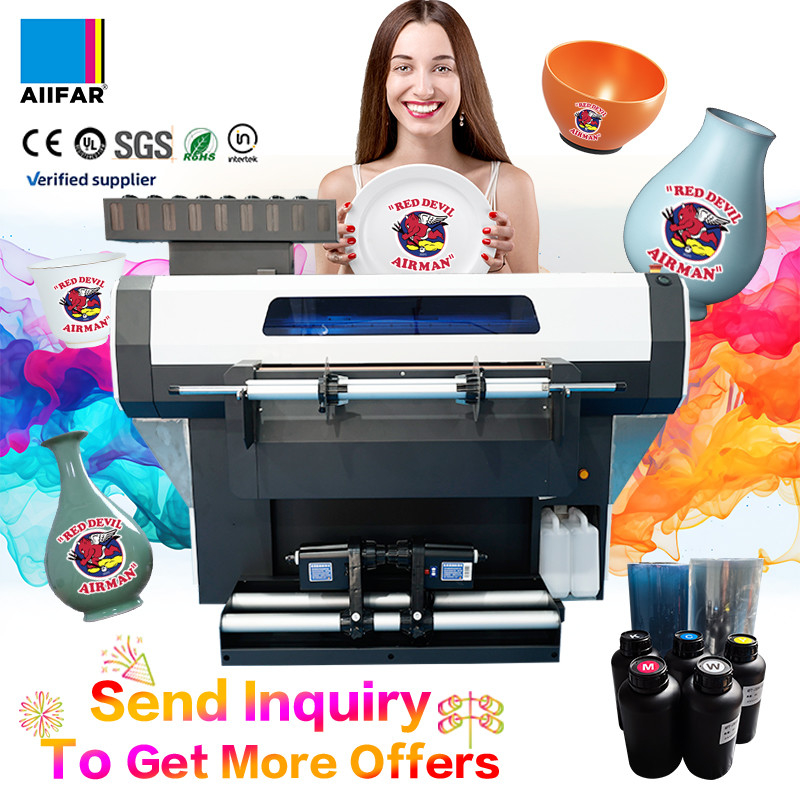 Efisiensi UV DTF Printer Untuk Produksi Sticker Industri Grade UV Crystal Printer