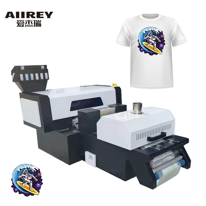 2 XP600 Heads 300mm DTF Transfer Printer CMYK W LC LM Warna Tinta